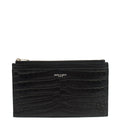 Saint Laurent Clutch Belle De Jour Clutch in Black, Calfskin Leather — Front View