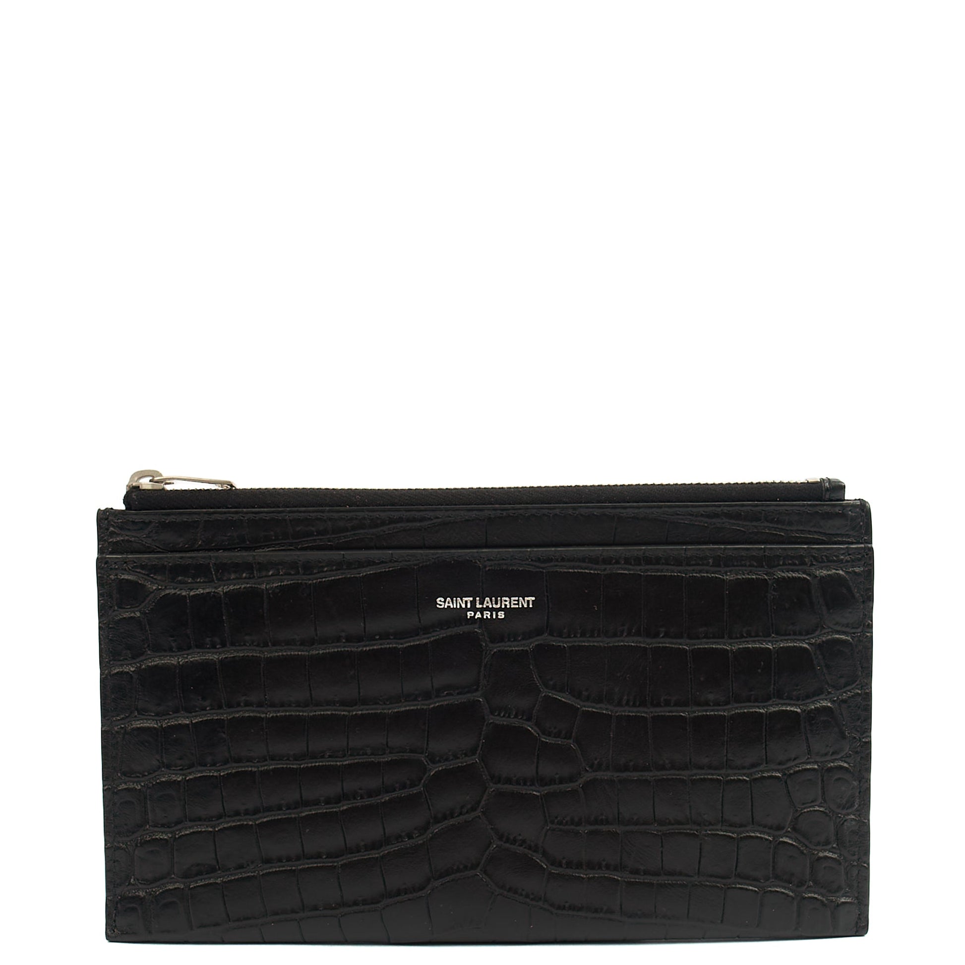 Saint Laurent Clutch Belle De Jour Clutch in Black, Calfskin Leather — Alternate View 8