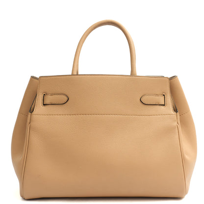 Mulberry Top Handle Belted Bayswater in Rose Water, Leather — Top View