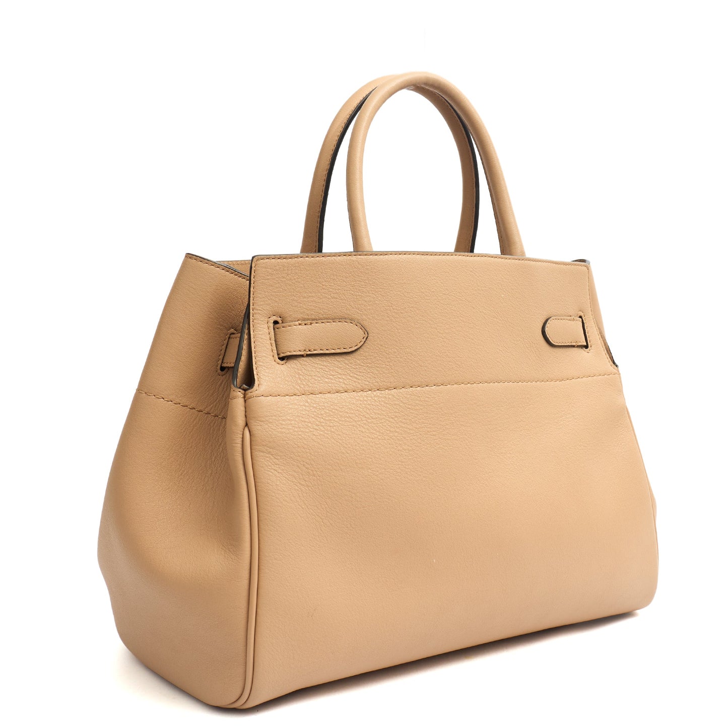 Mulberry Top Handle Belted Bayswater in Rose Water, Leather — Back View