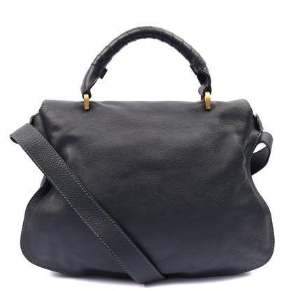 Chloe Tote Marcie Satchel in Blue, Calfskin Leather — Alternate View 15