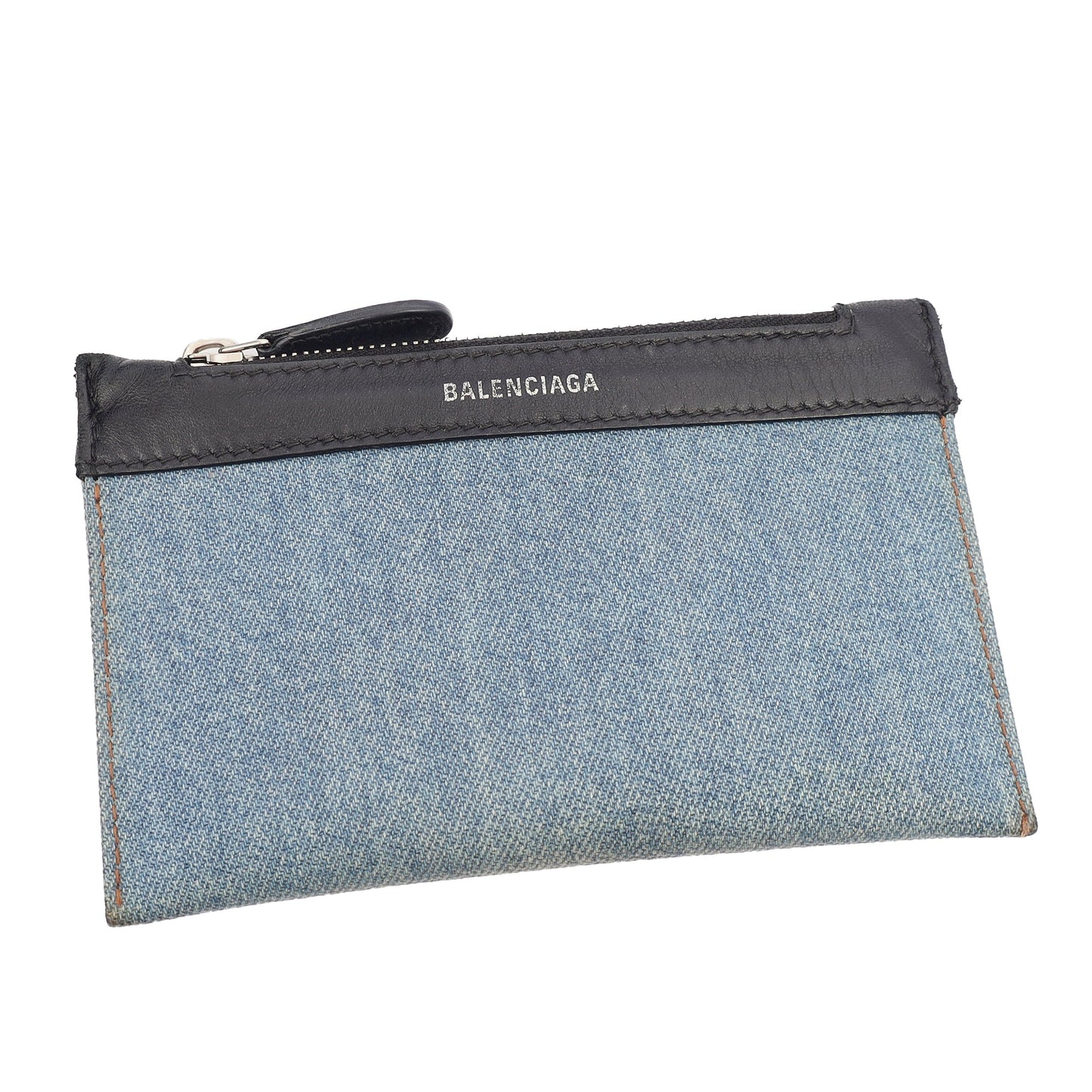 Balenciaga Mini Bag Cabas  in Blue, Fabric — Detail View