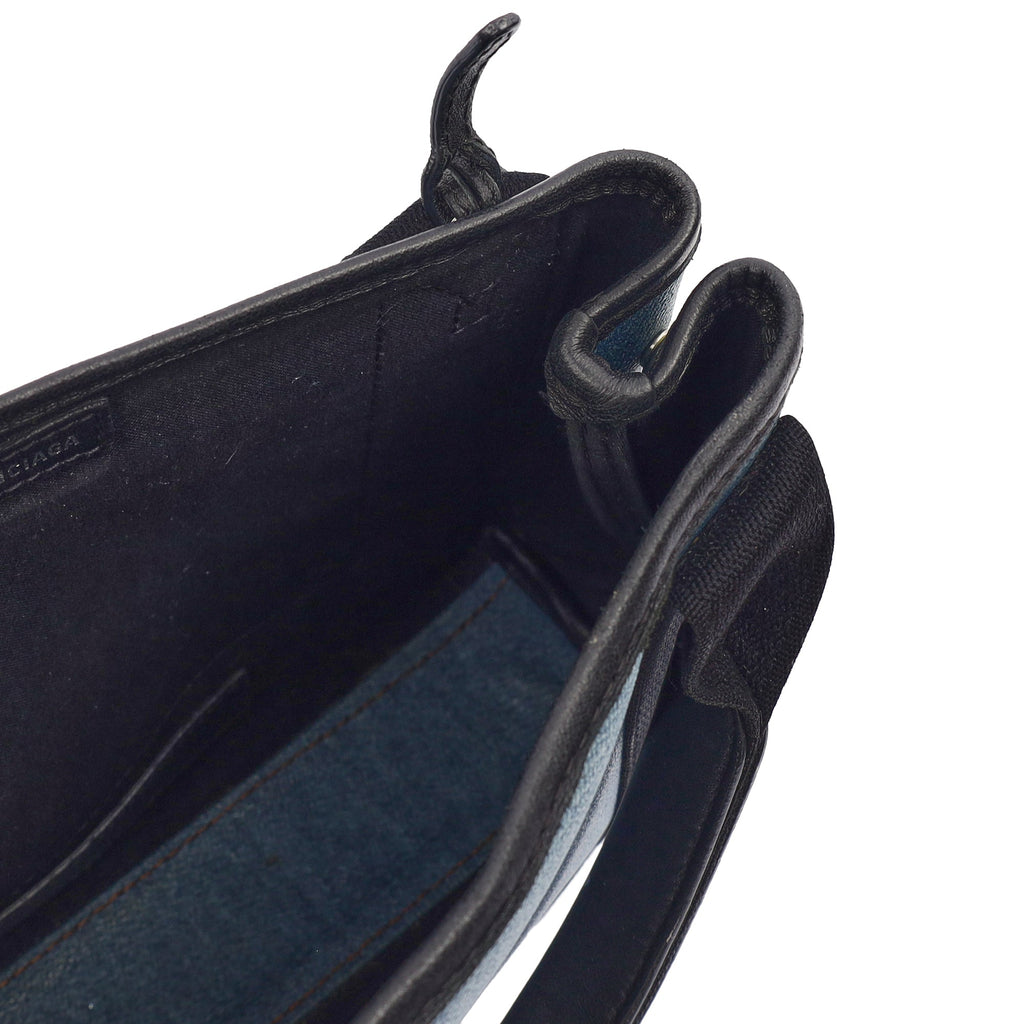 Balenciaga Mini Bag Cabas  in Blue, Fabric — Alternate View 14