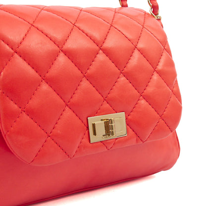 Chanel Shoulder Bag Reissue Accordion Flap in Red, Lambskin Leather — Alternate View 7