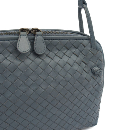 Bottega Veneta Cross Body Intrecciato Crossbody in Black, Intrecciato Nappa — Lifestyle View
