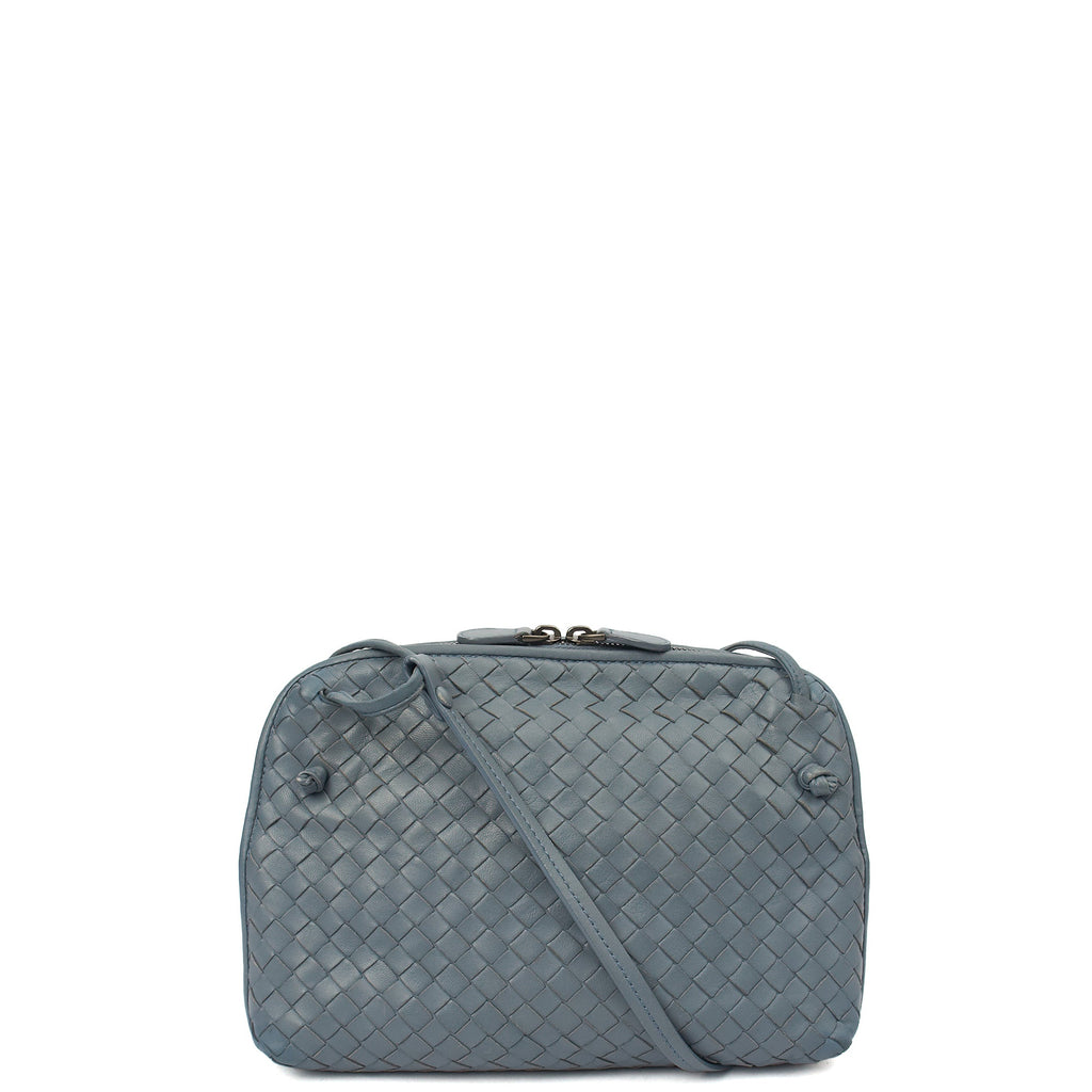 Bottega Veneta Cross Body Intrecciato Crossbody in Black, Intrecciato Nappa — Alternate View 7