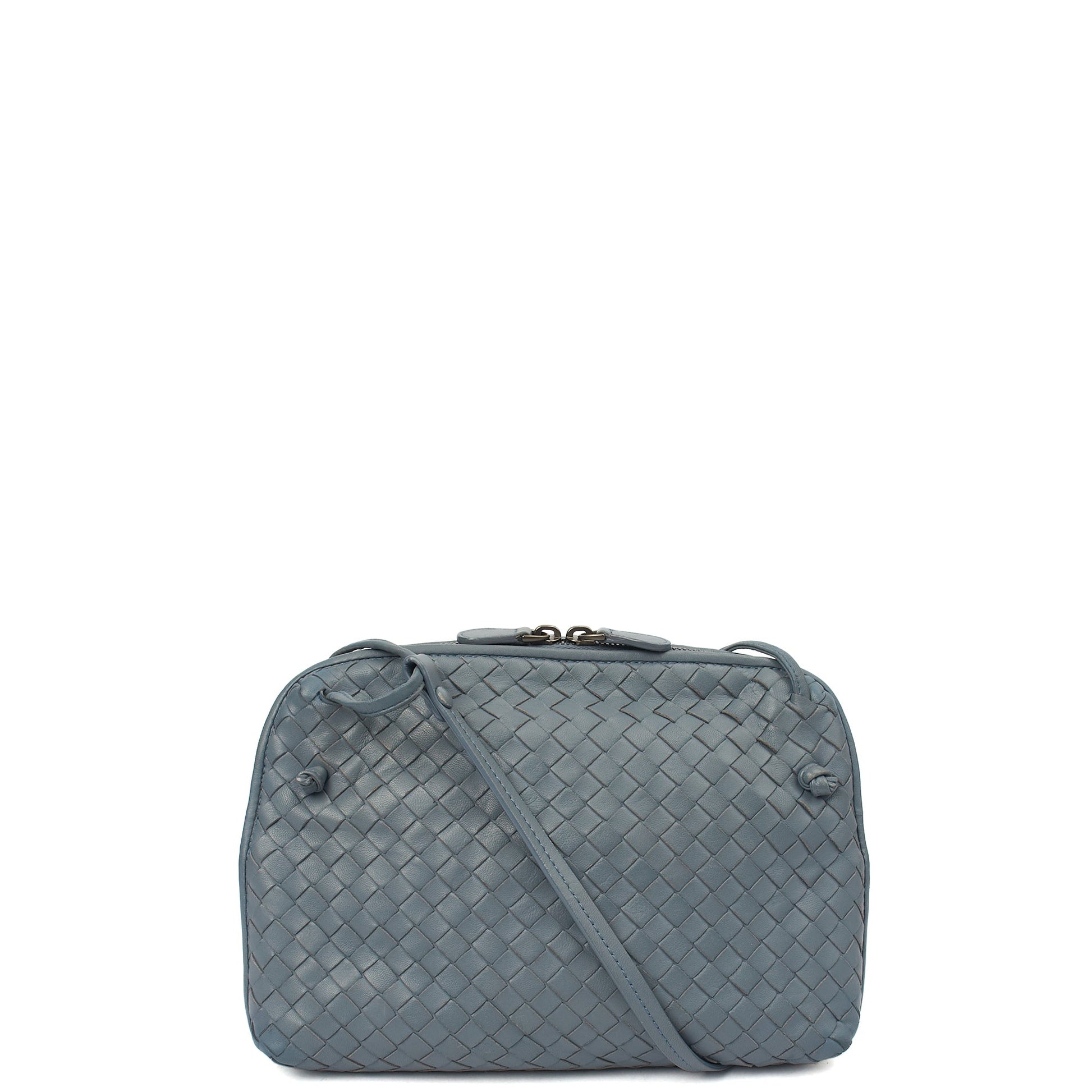 Bottega Veneta Cross Body Intrecciato Crossbody in Black, Intrecciato Nappa — Alternate View 7