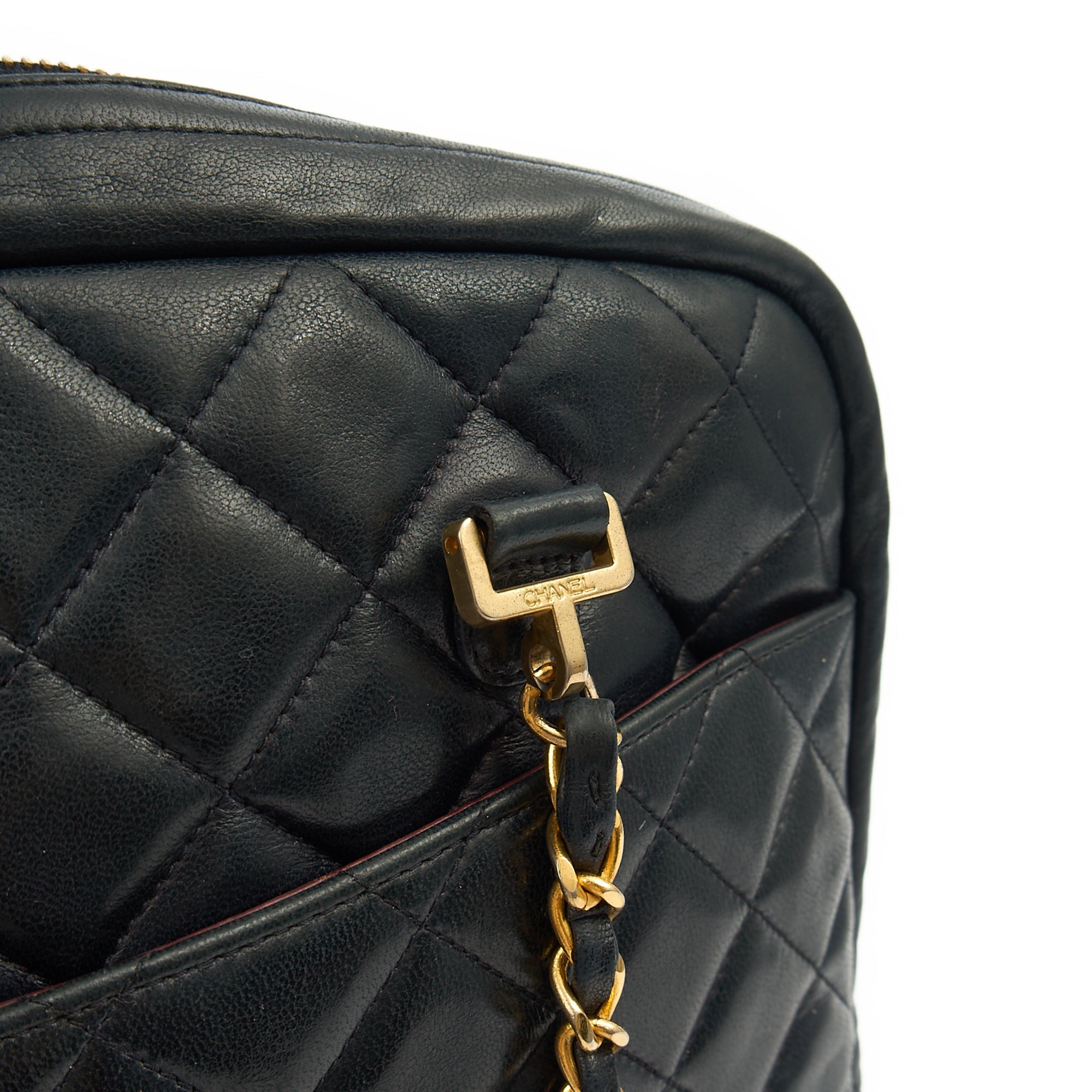 Chanel Tote Vintage Tote in Black, Lambskin Leather — Alternate View 14