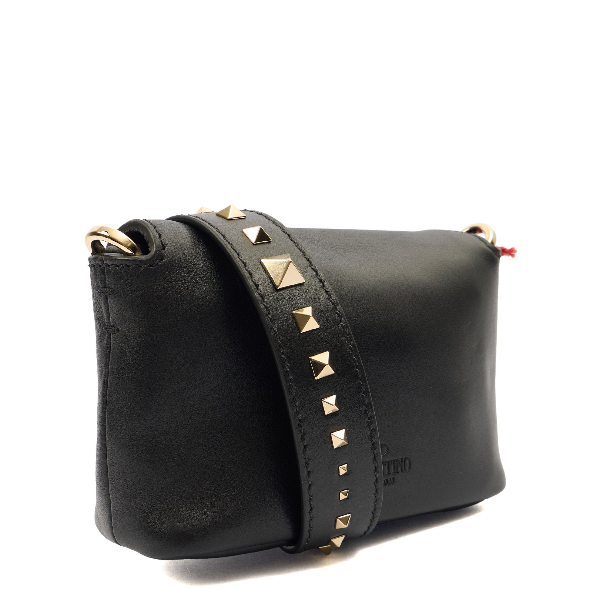Valentino Shoulder Bag Demilune Shoulder Bag in Black, Calfskin — Alternate View 14