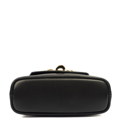 Valentino Shoulder Bag Demilune Shoulder Bag in Black, Calfskin — Alternate View 10