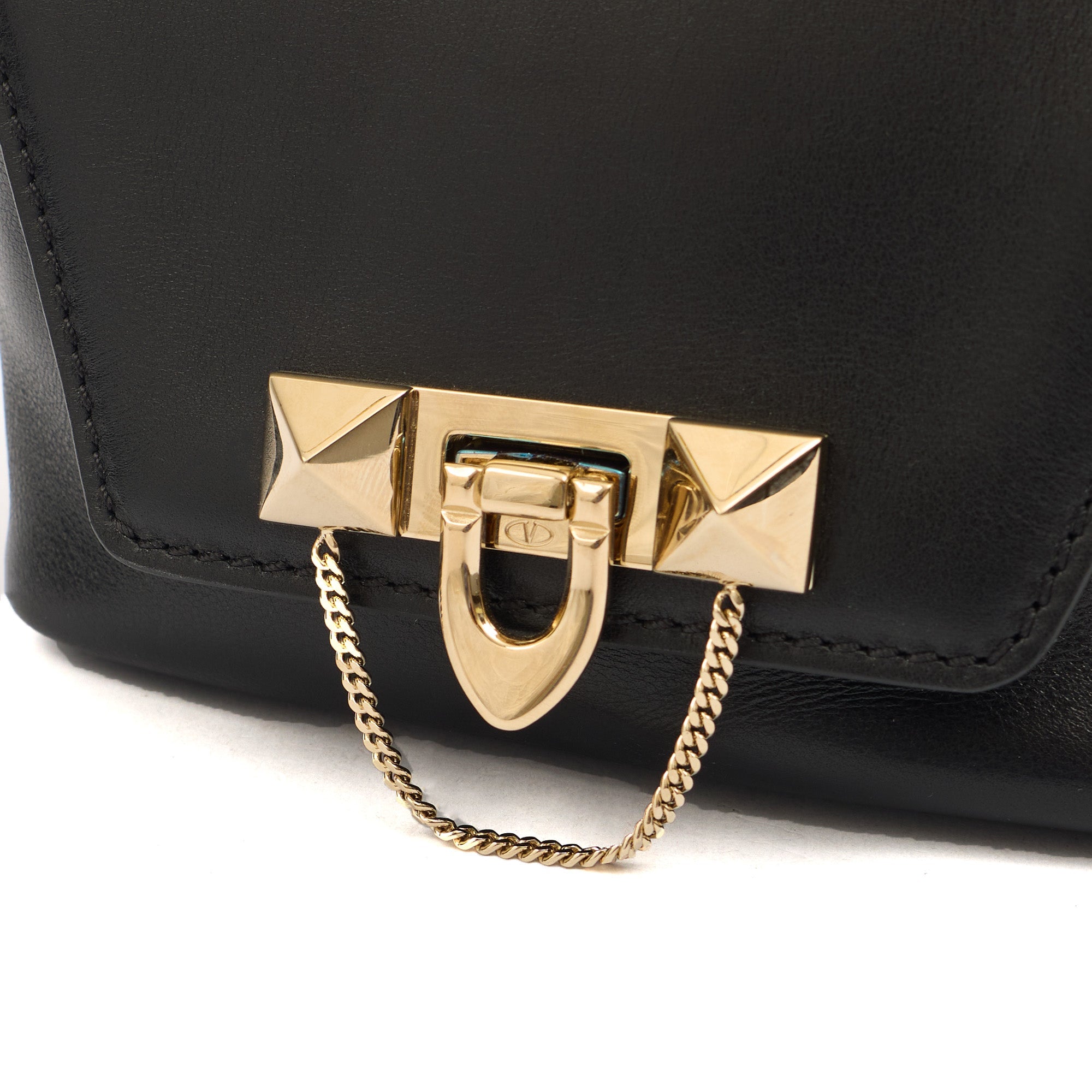 Valentino Shoulder Bag Demilune Shoulder Bag in Black, Calfskin — Alternate View 18