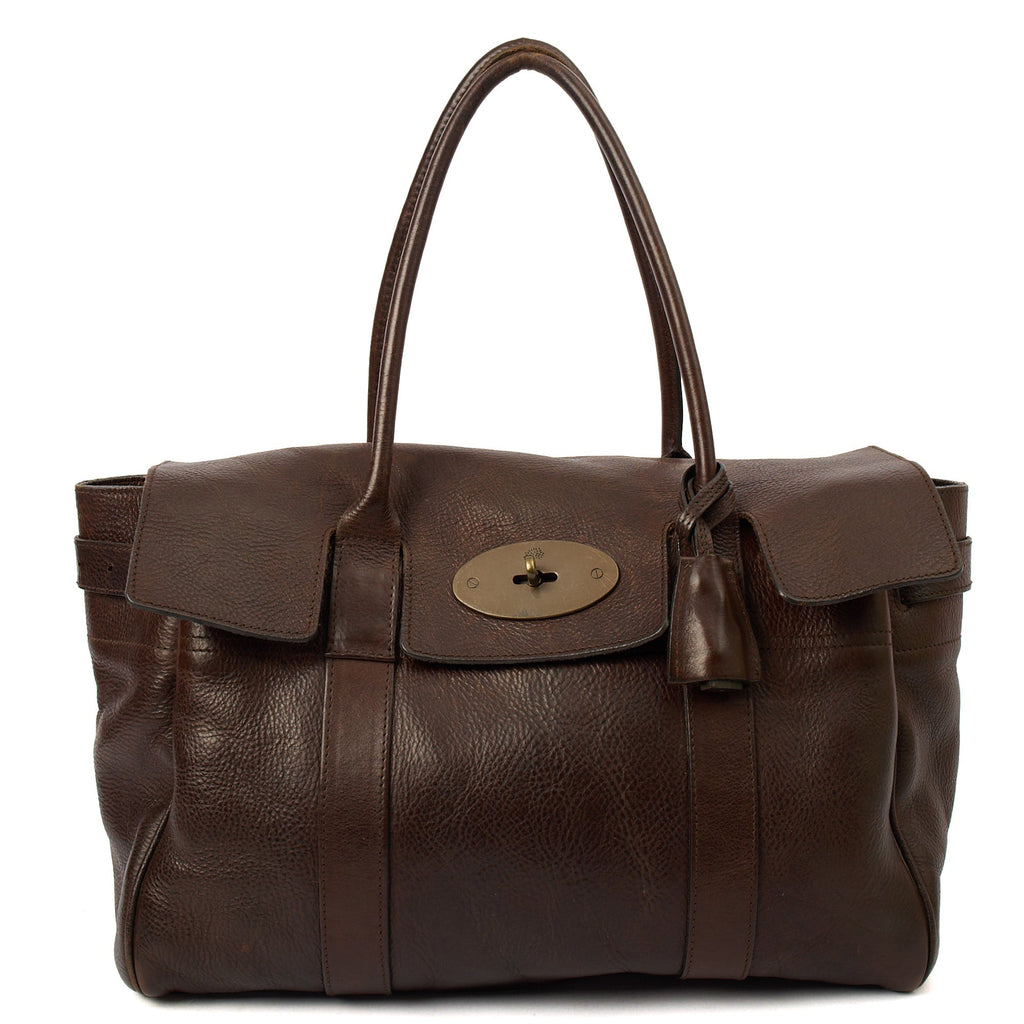 Mulberry Tote Bayswater Heritage in Brown, Leather — Front View