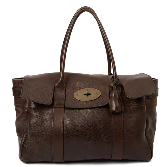 Mulberry Tote Bayswater Heritage in Brown, Leather — Front View