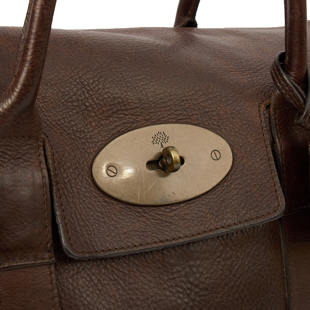 Mulberry Tote Bayswater Heritage in Brown, Leather — Back View