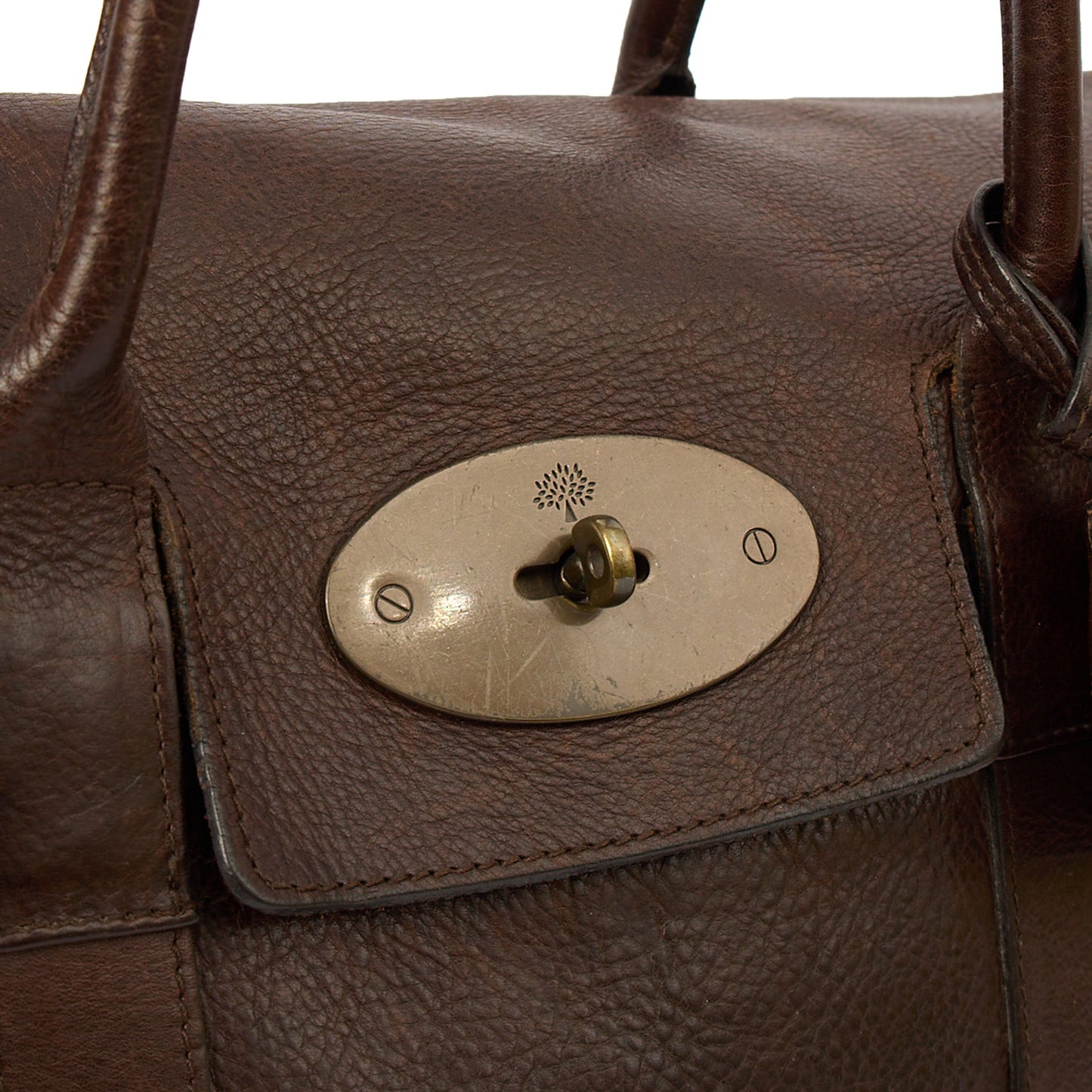 Mulberry Tote Bayswater Heritage in Brown, Leather — Back View