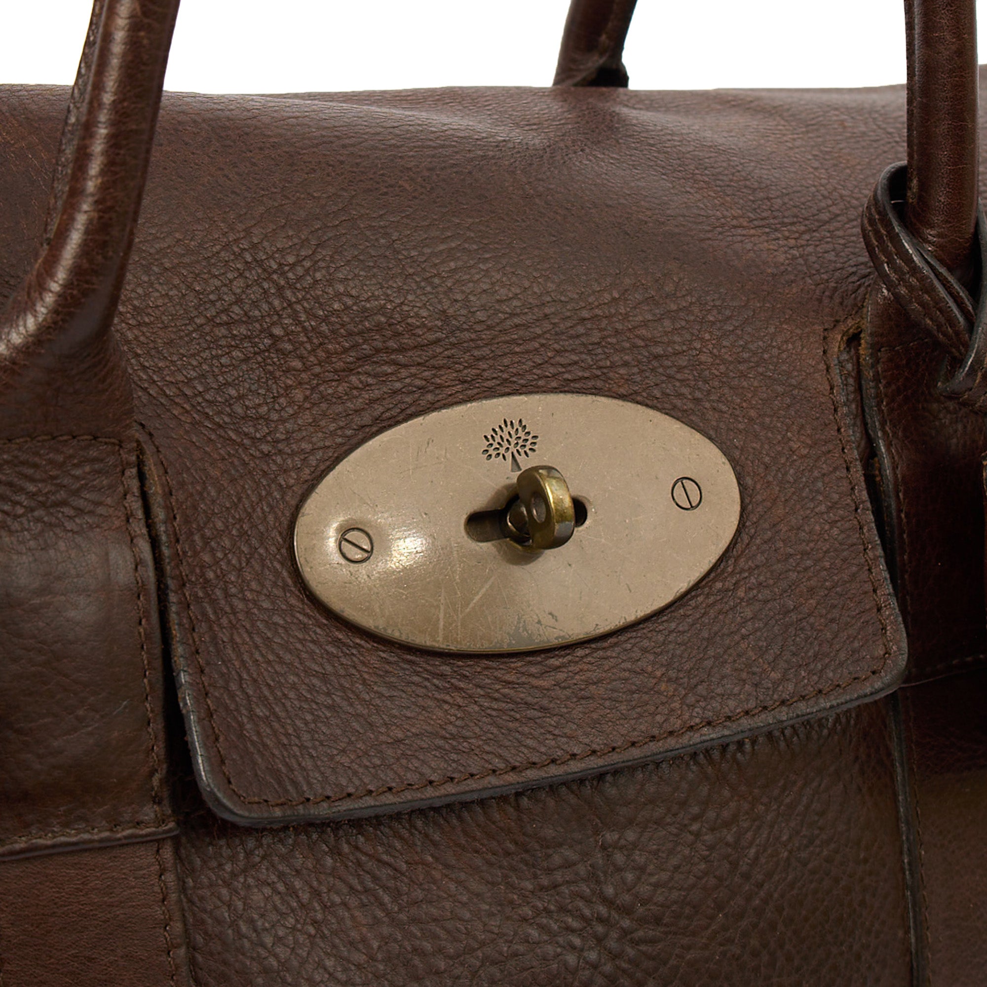 Mulberry Tote Bayswater Heritage in Brown, Leather — Back View