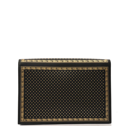 Gucci Clutch Logo Portfolio Clutch  in Black, Leather — Back View
