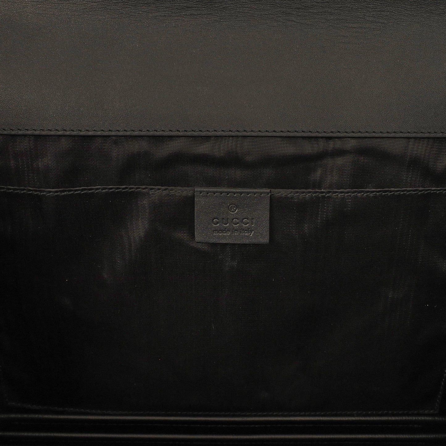 Gucci Clutch Logo Portfolio Clutch  in Black, Leather — Alternate View 17