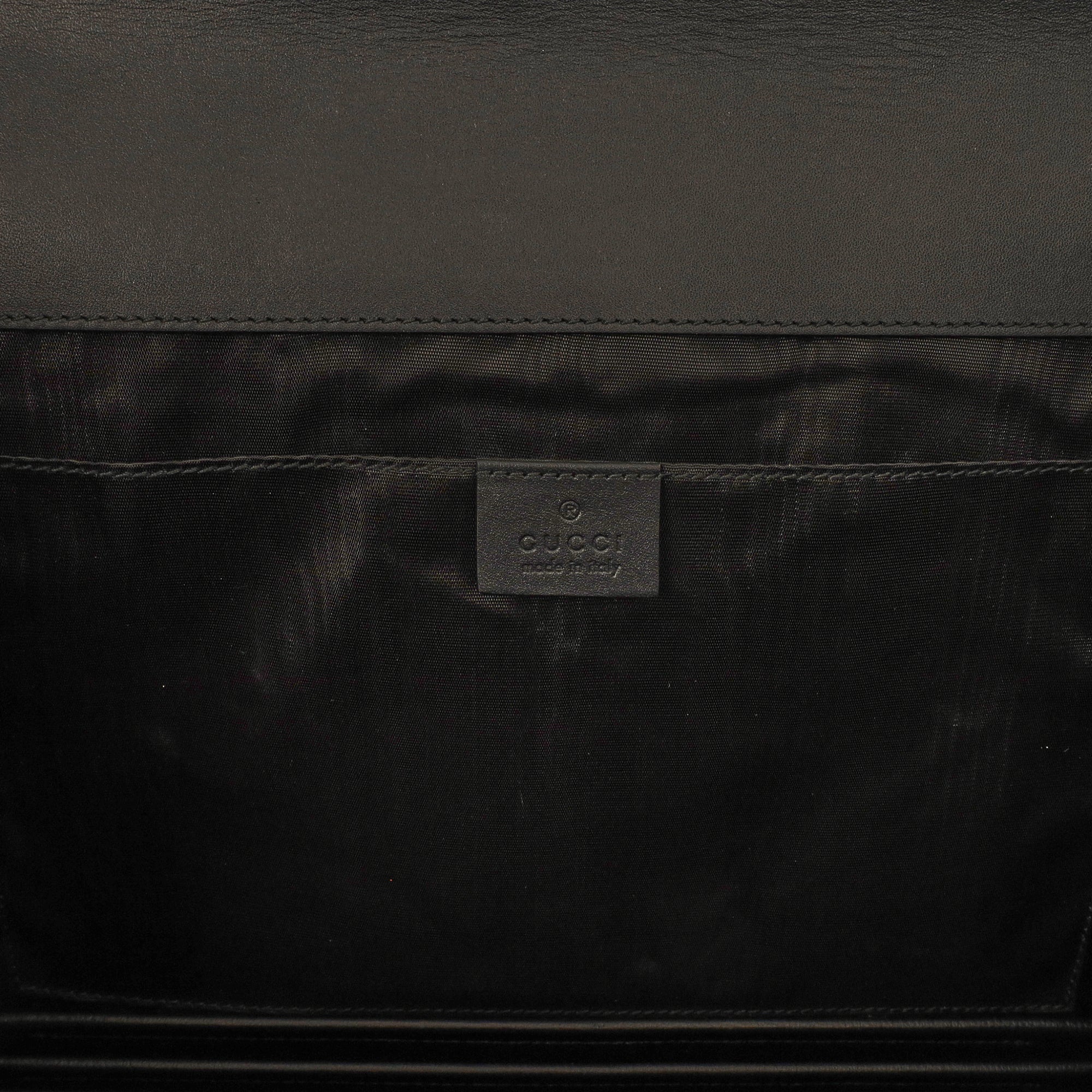 Gucci Clutch Logo Portfolio Clutch  in Black, Leather — Alternate View 8