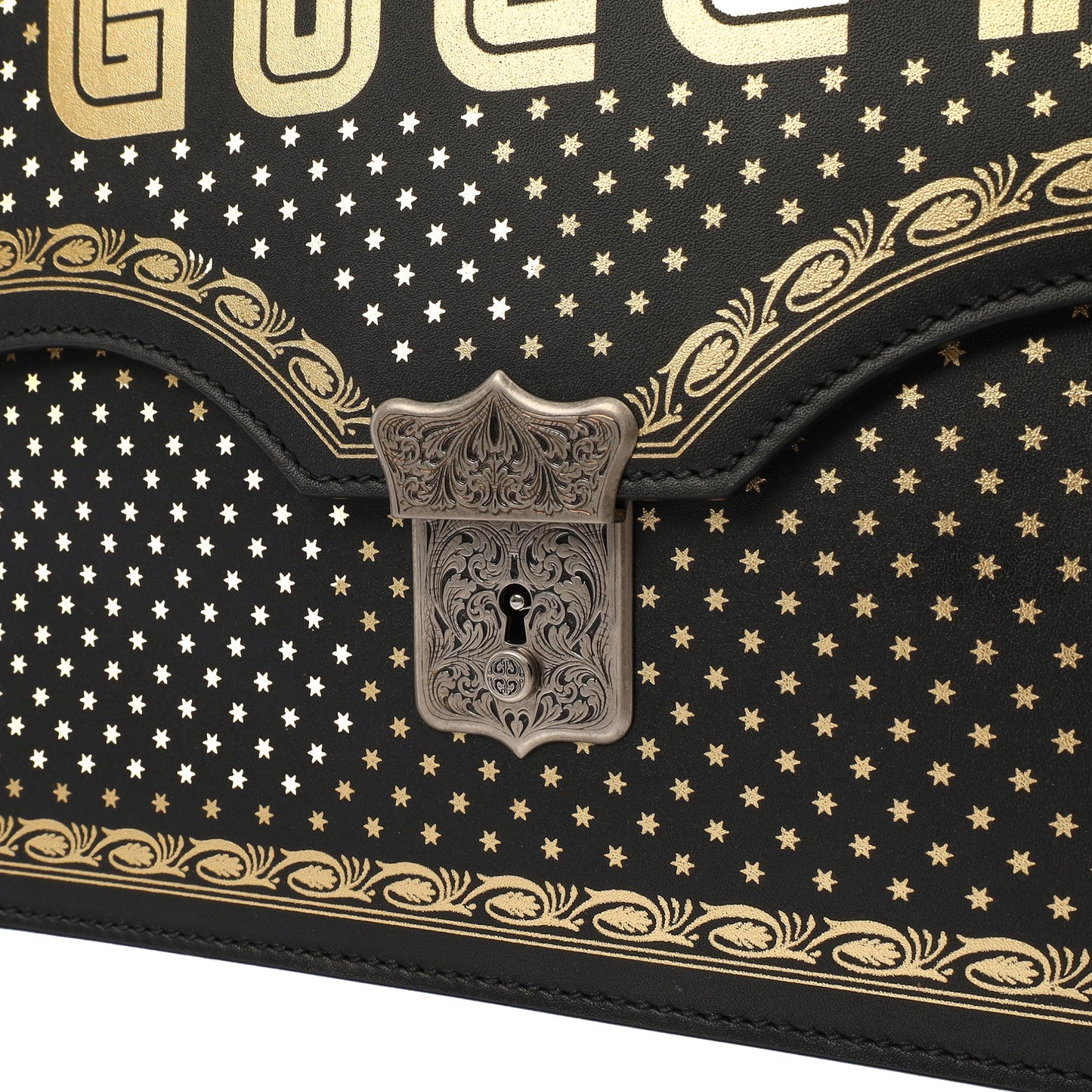 Gucci Clutch Logo Portfolio Clutch  in Black, Leather — Lifestyle View