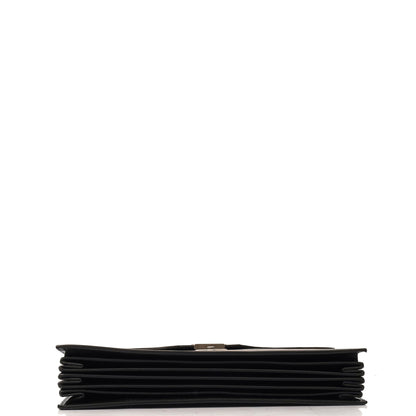 Gucci Clutch Logo Portfolio Clutch  in Black, Leather — Top View