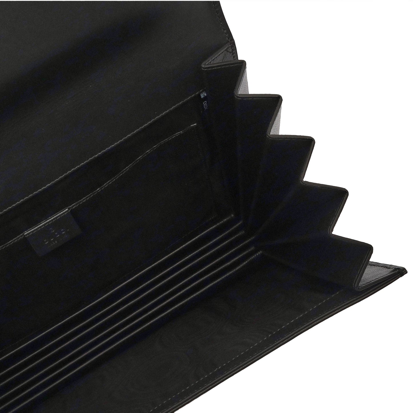 Gucci Clutch Logo Portfolio Clutch  in Black, Leather — Alternate View 9