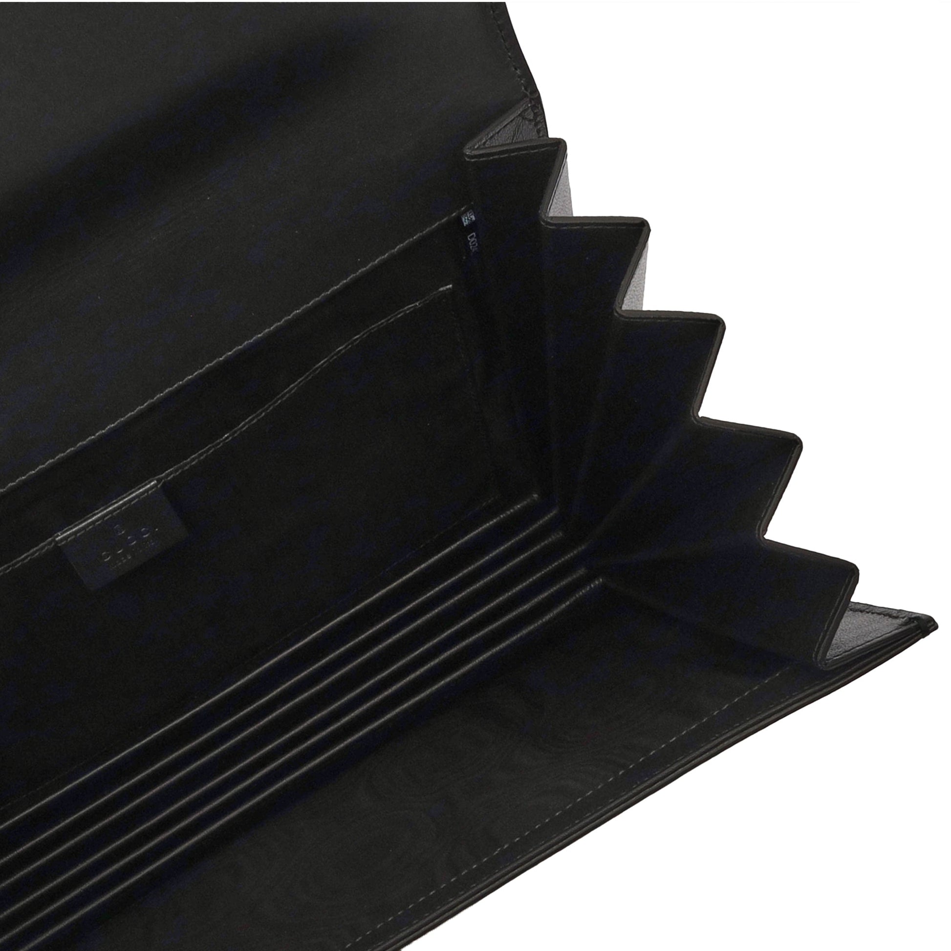 Gucci Clutch Logo Portfolio Clutch  in Black, Leather — Alternate View 9
