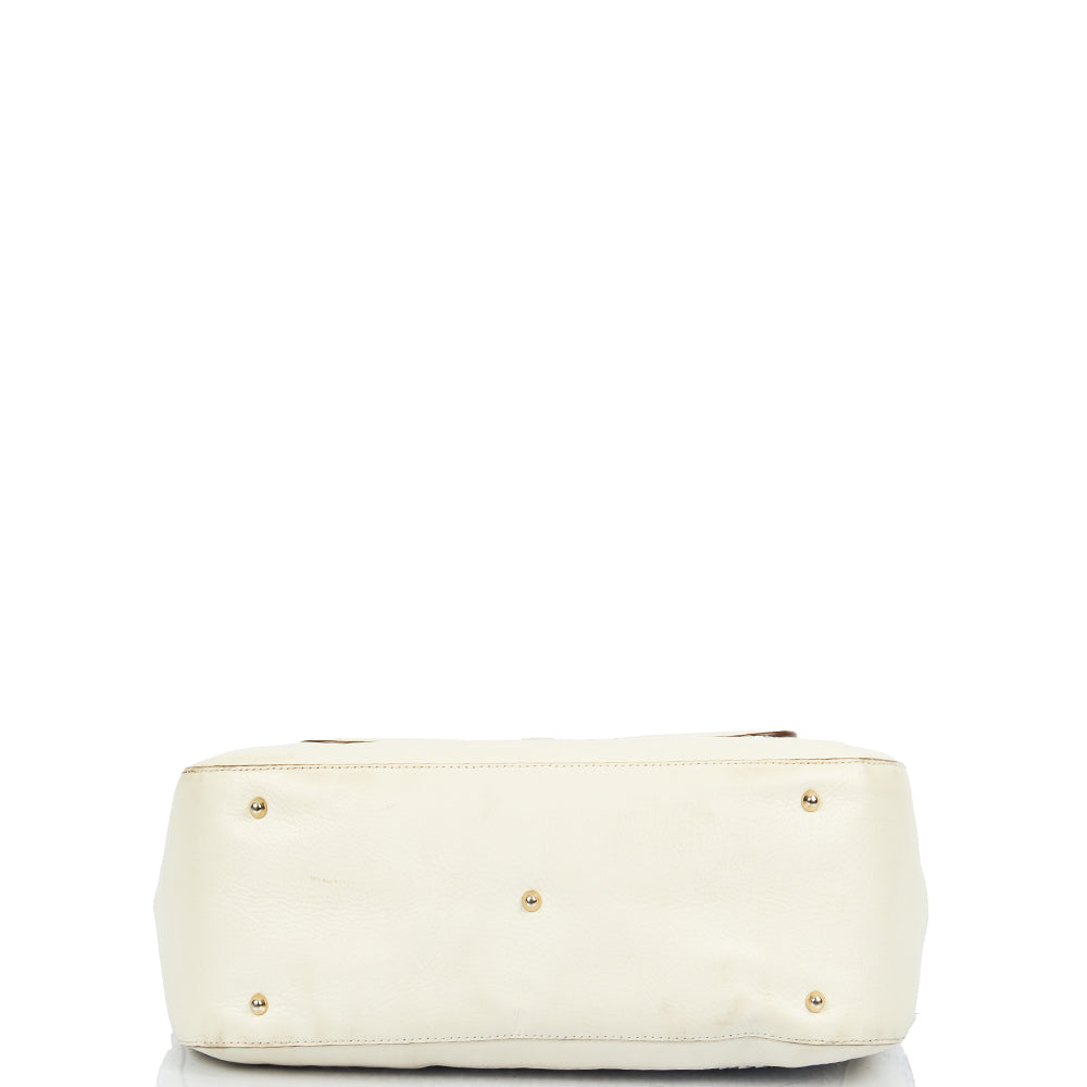 Anya Hindmarch Tote in Neutral, Leather — Detail View