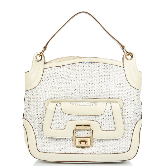 Anya Hindmarch Tote in Neutral, Leather — Front View