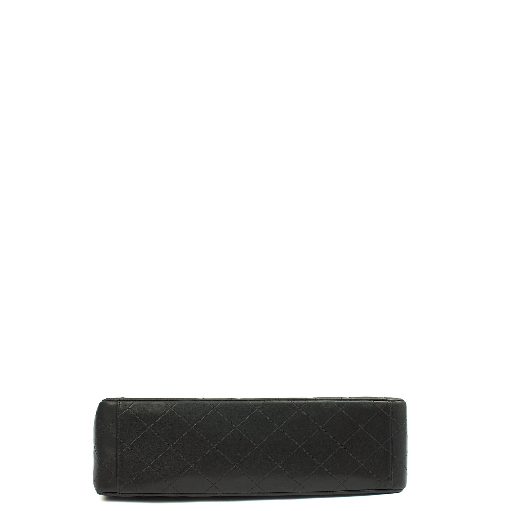 Chanel Shoulder Bag Maxi Jumbo XL in Black, Lambskin Leather — Alternate View 14