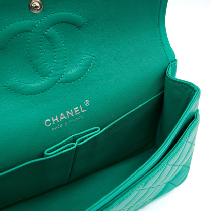Chanel Shoulder Bag Classic Double Flap - Medium in Blue, Lambskin Leather — Alternate View 14