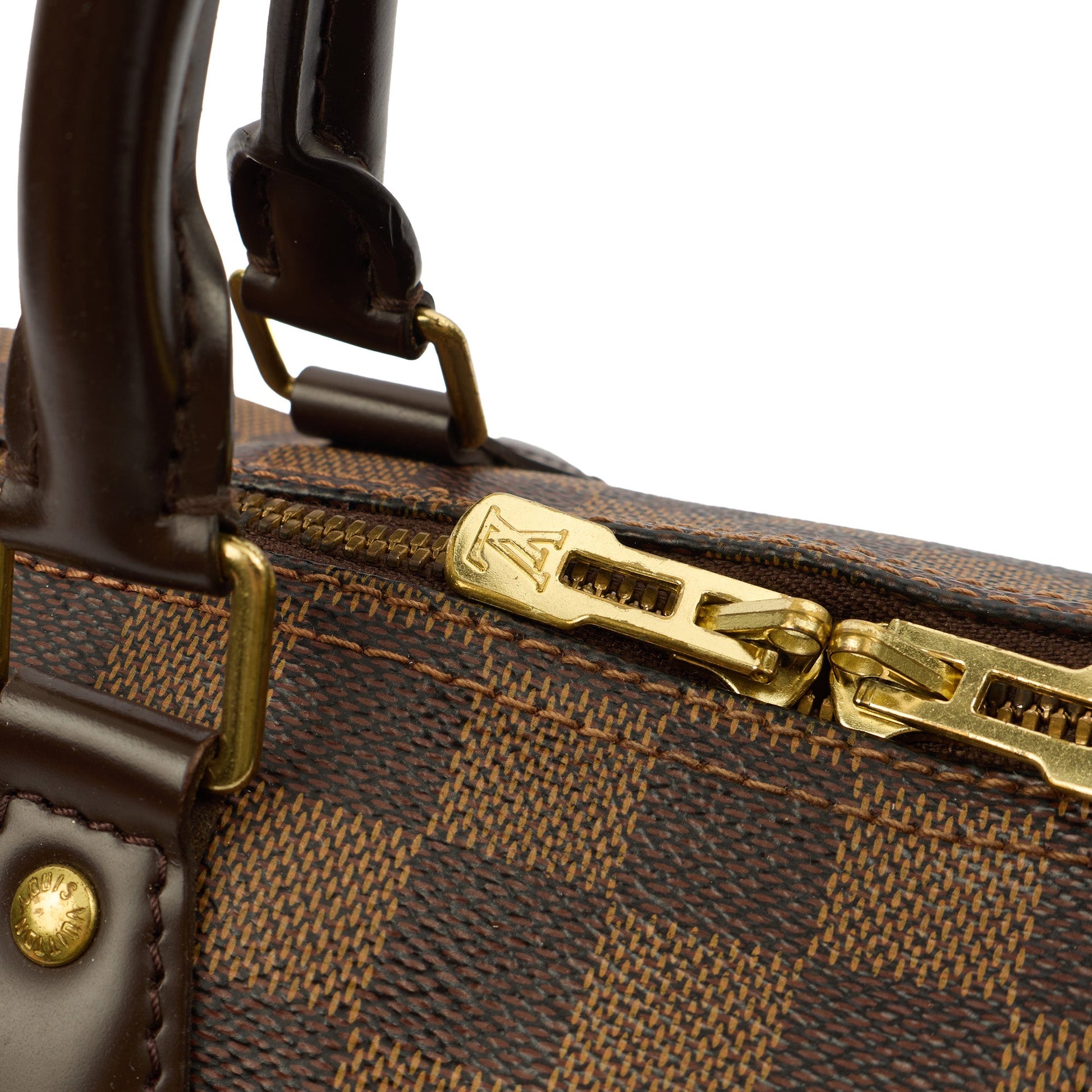 Louis Vuitton Cross Body Speedy Bandouliere 25 in Damier, Canvas — Lifestyle View