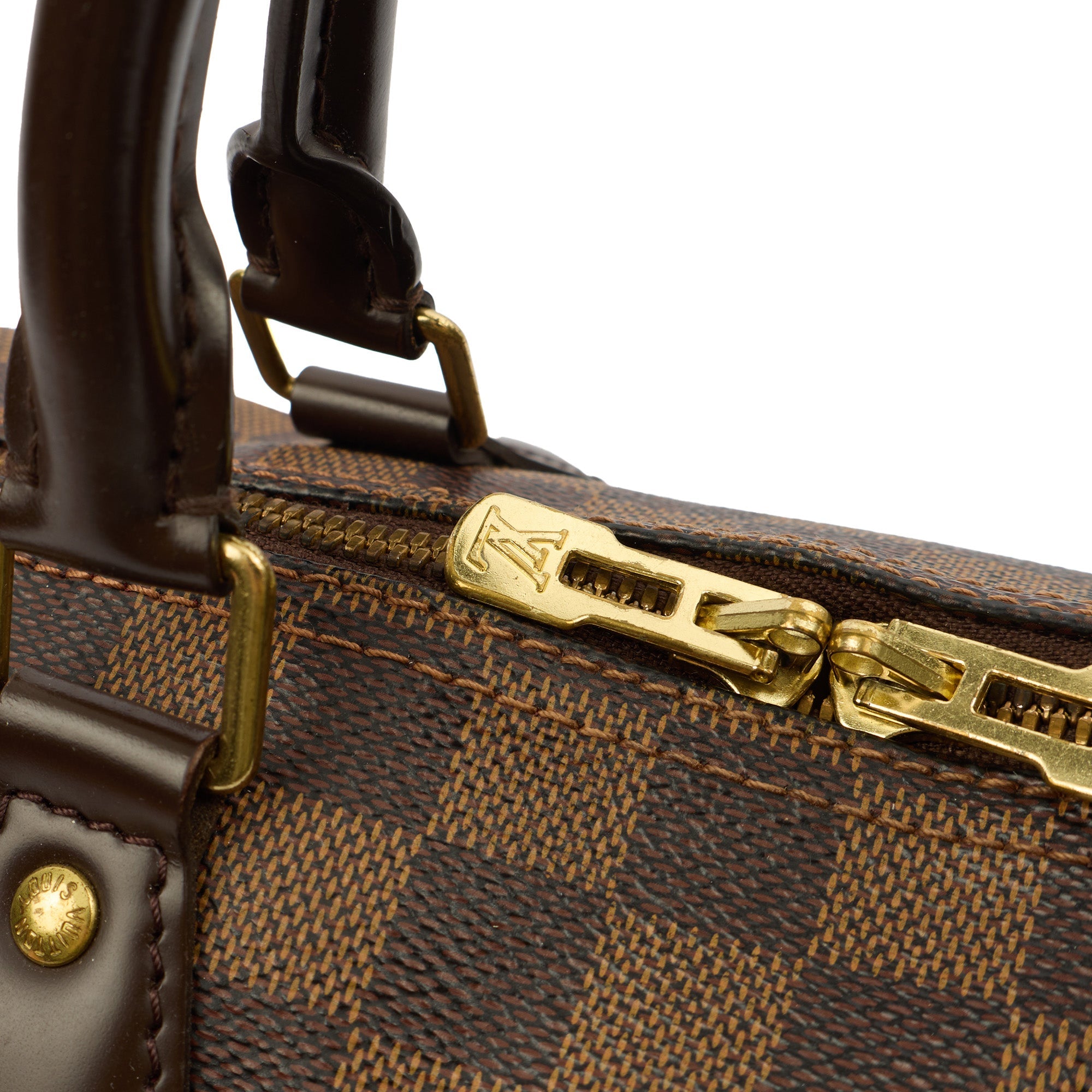 Louis Vuitton Cross Body Speedy Bandouliere 25 in Damier, Canvas — Lifestyle View