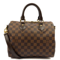Louis Vuitton Cross Body Speedy Bandouliere 25 in Damier, Canvas — Front View