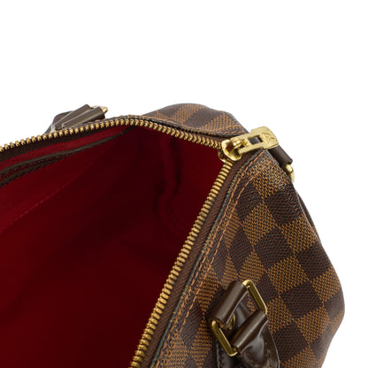 Louis Vuitton Cross Body Speedy Bandouliere 25 in Damier, Canvas — Alternate View 7