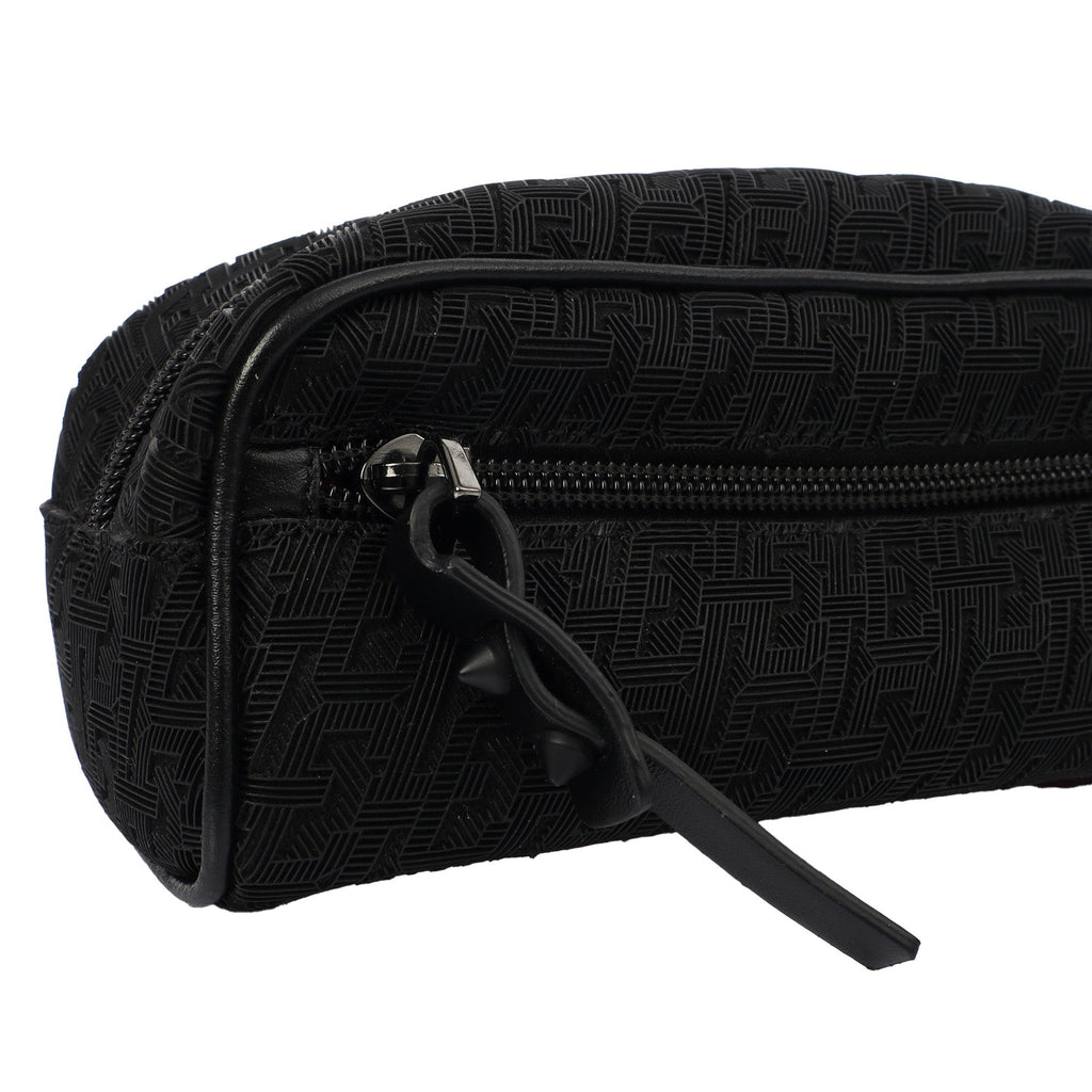Christian Louboutin Cross Body Blaster Waist Bag in Black, Fabric — Back View