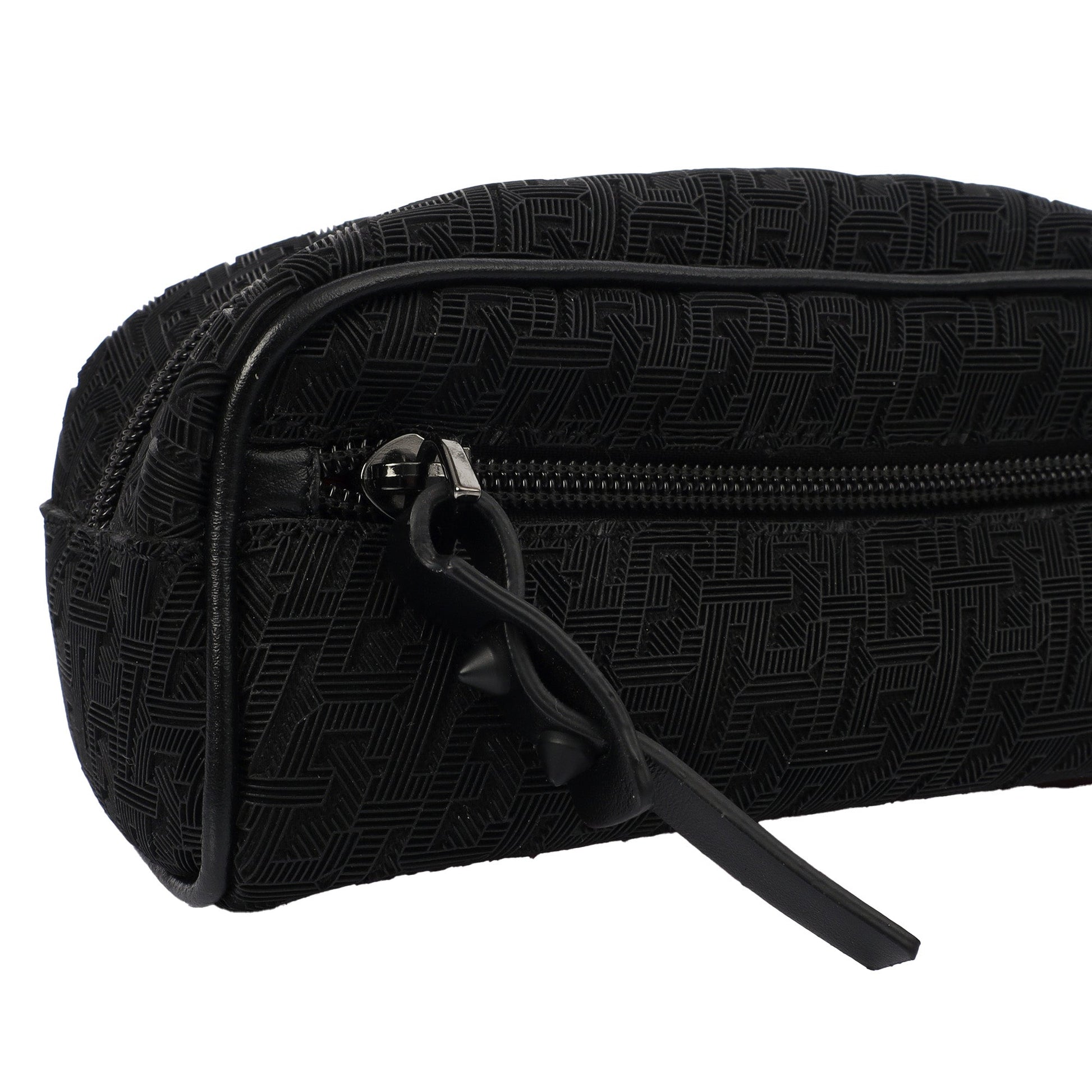 Christian Louboutin Cross Body Blaster Waist Bag in Black, Fabric — Back View
