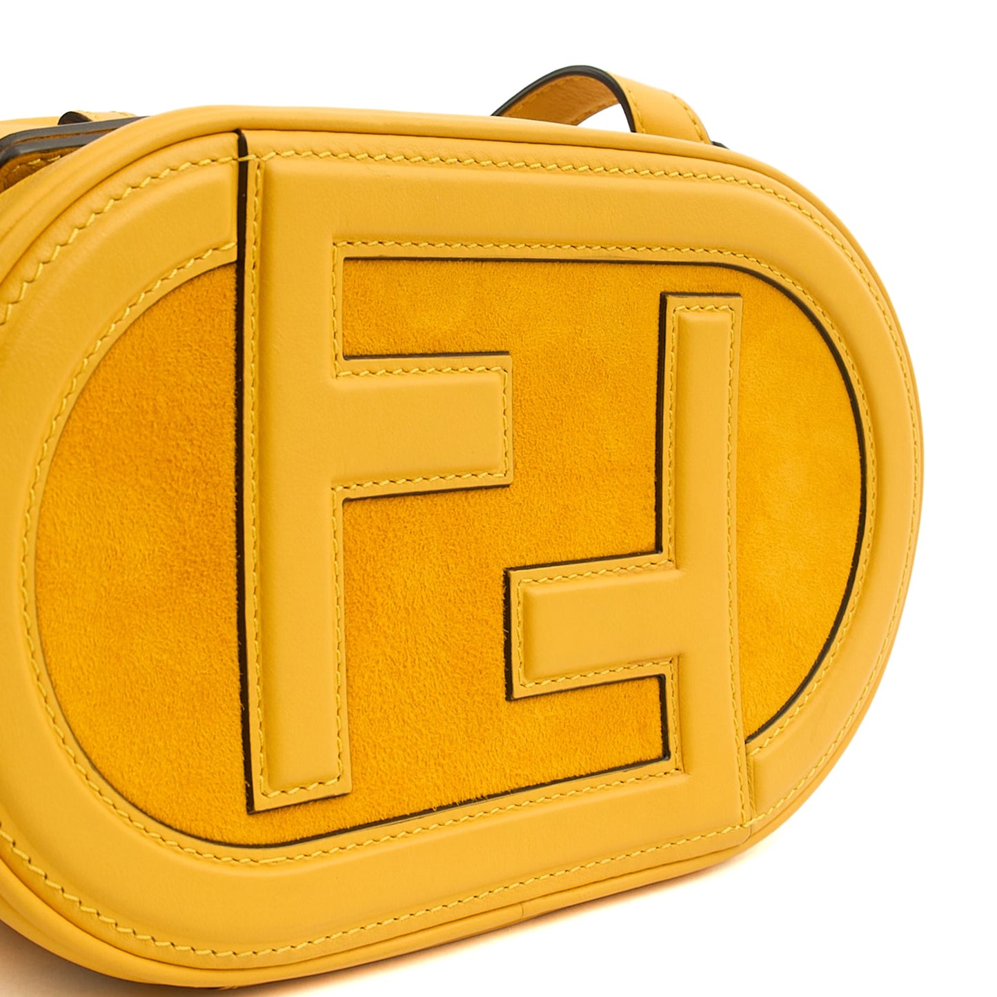 Fendi Cross Body O'clock Swing in Yellow, Leather — Lifestyle View