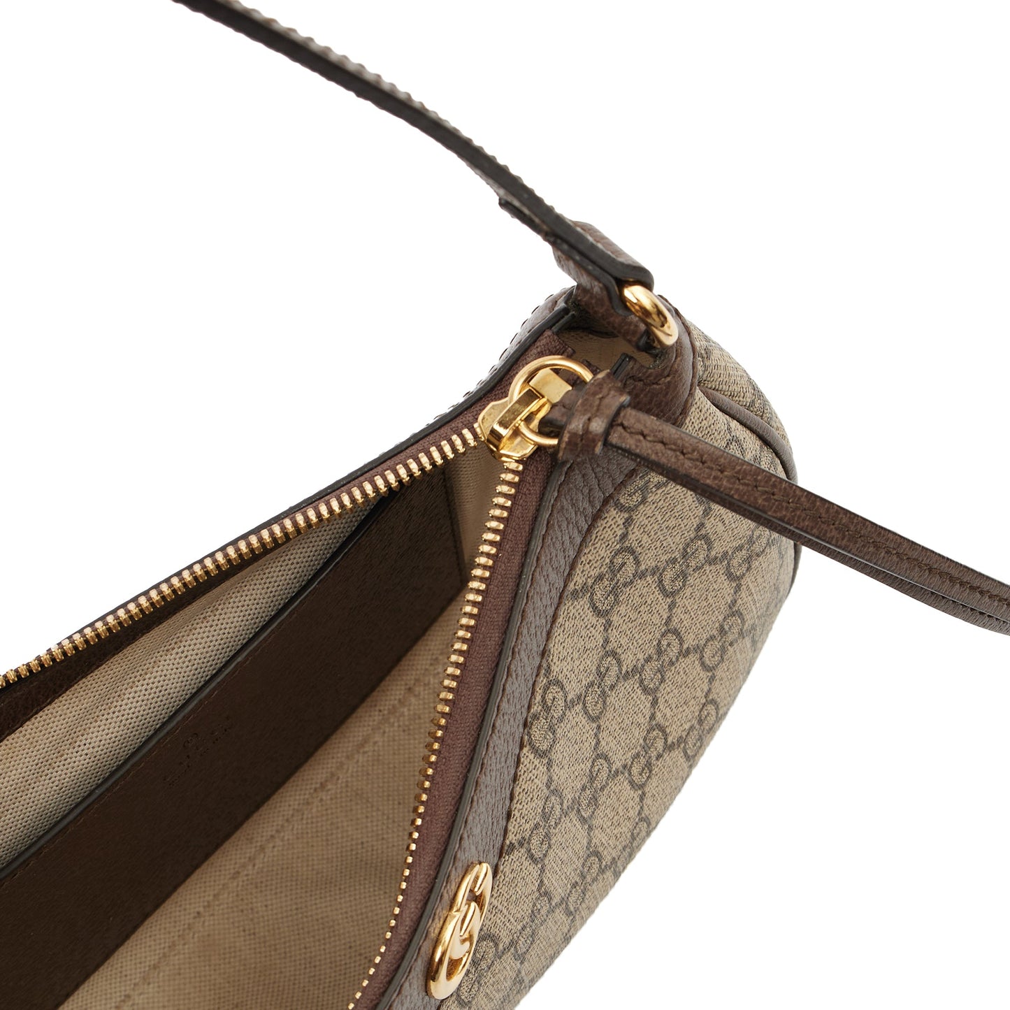 Gucci Shoulder Bag Aphrodite Shoulder Bag - Small in GG Supreme, Leather — Detail View