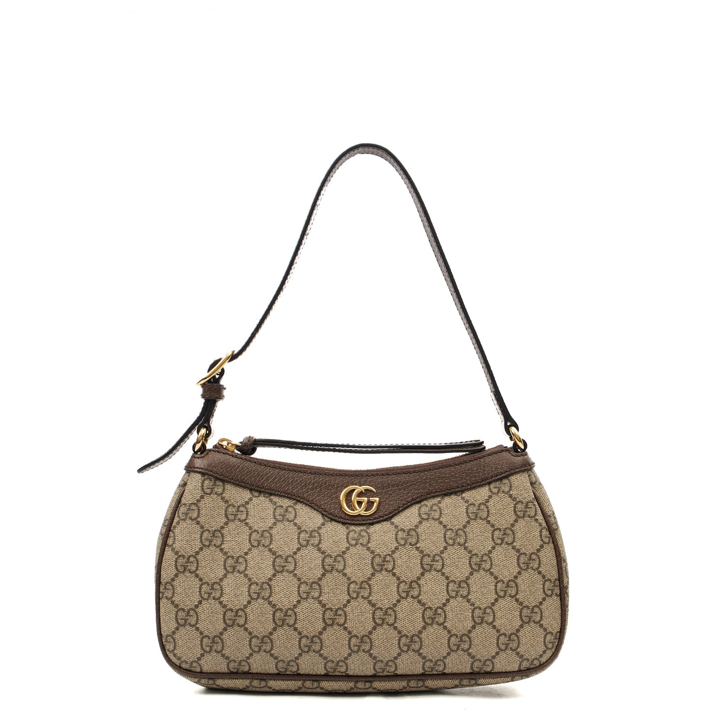 Gucci Shoulder Bag Aphrodite Shoulder Bag - Small in GG Supreme, Leather — Front View