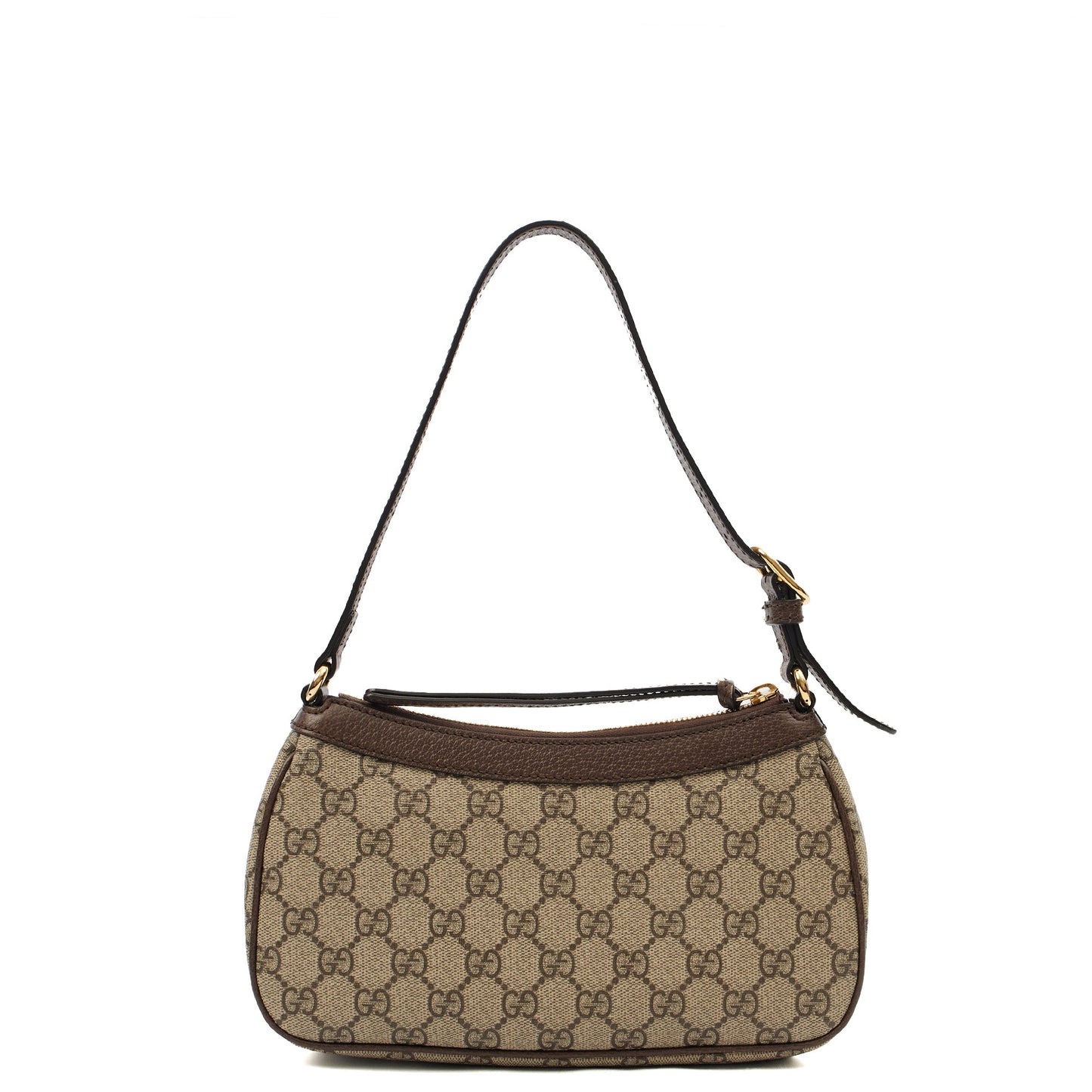 Gucci Shoulder Bag Aphrodite Shoulder Bag - Small in GG Supreme, Leather — Back View