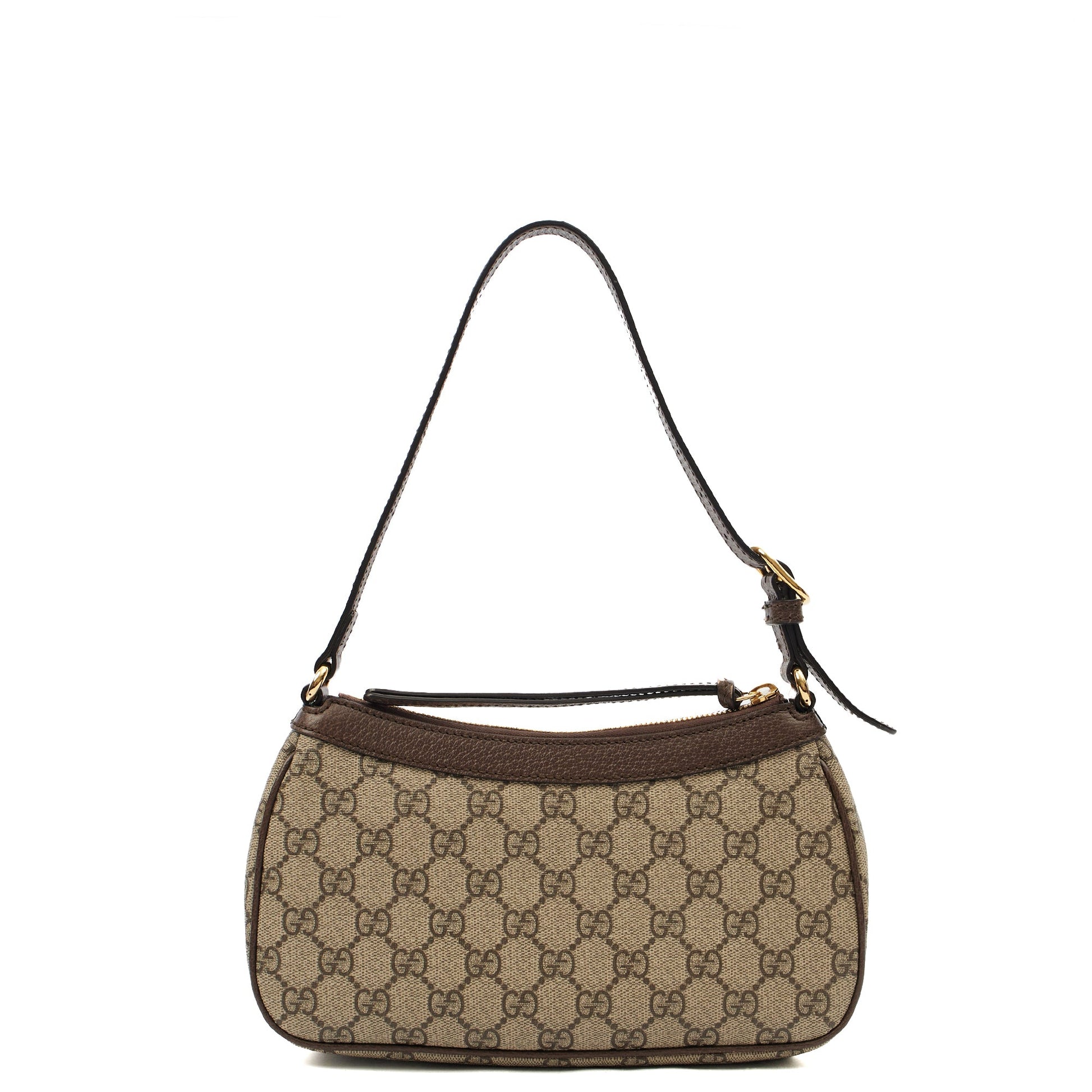 Gucci Shoulder Bag Aphrodite Shoulder Bag - Small in GG Supreme, Leather — Back View