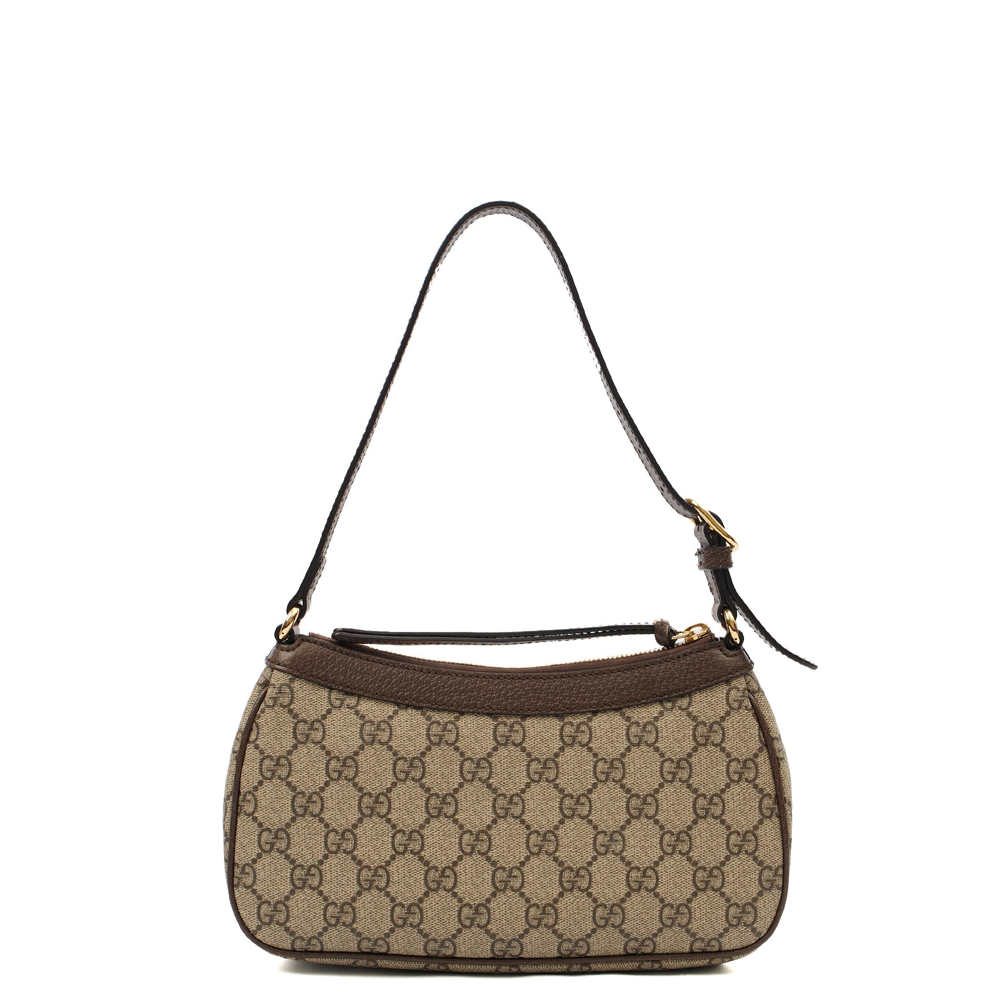 Gucci Shoulder Bag Aphrodite Shoulder Bag - Small in GG Supreme, Leather — Back View