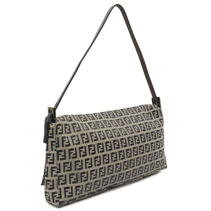 Fendi Shoulder Bag Vintage Zucca Shoulder Bag in Zucca FF, Canvas — Top View