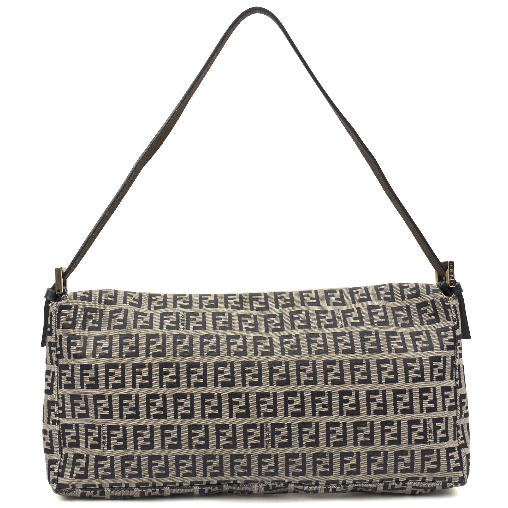 Fendi Shoulder Bag Vintage Zucca Shoulder Bag in Zucca FF, Canvas — Detail View