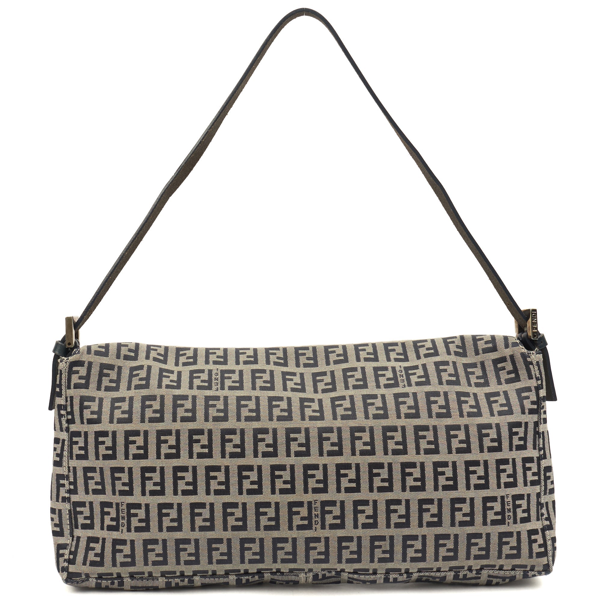 Fendi Shoulder Bag Vintage Zucca Shoulder Bag in Zucca FF, Canvas — Detail View