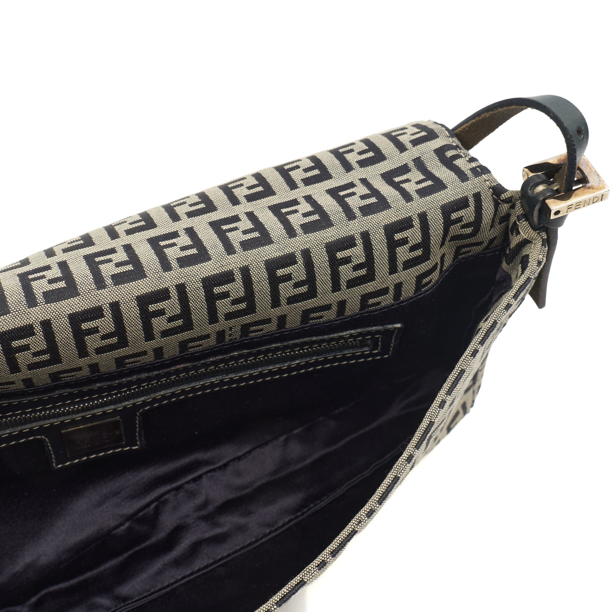 Fendi Shoulder Bag Vintage Zucca Shoulder Bag in Zucca FF, Canvas — Alternate View 13