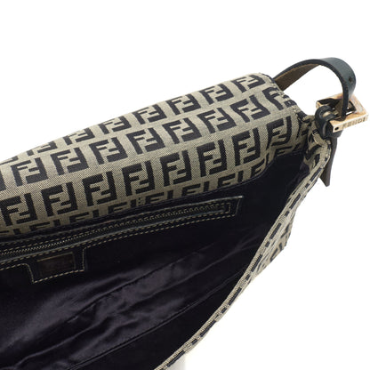 Fendi Shoulder Bag Vintage Zucca Shoulder Bag in Zucca FF, Canvas — Alternate View 13
