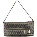 Fendi Shoulder Bag Vintage Zucca Shoulder Bag in Zucca FF, Canvas — Front View