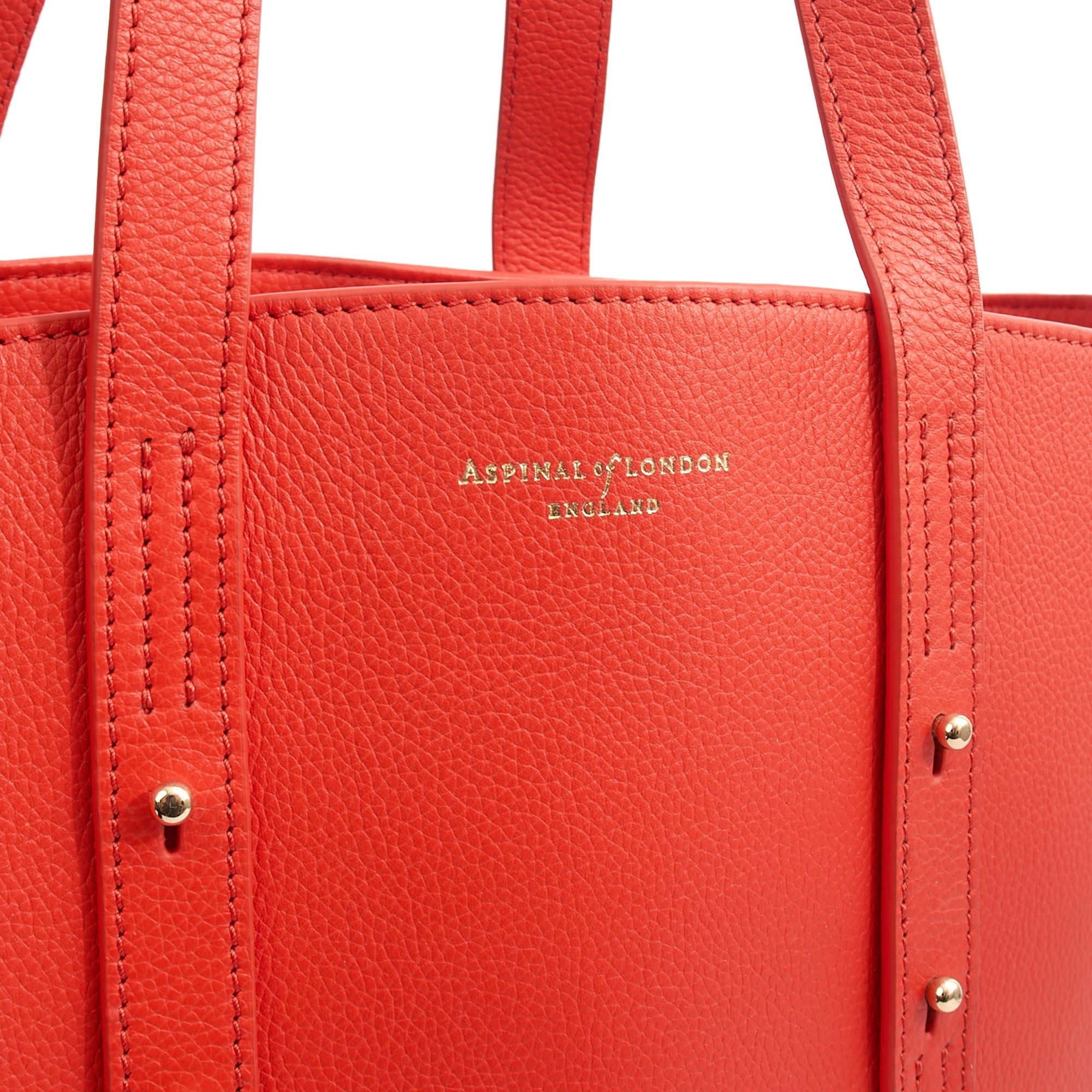 Aspinal of London Tote Regent Tote in Red, Leather — Lifestyle View